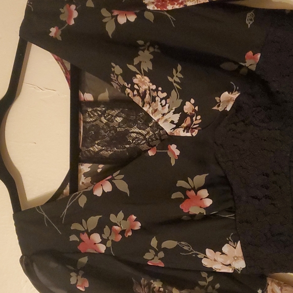 Ladies boho floral print dress - Picture 2 of 6